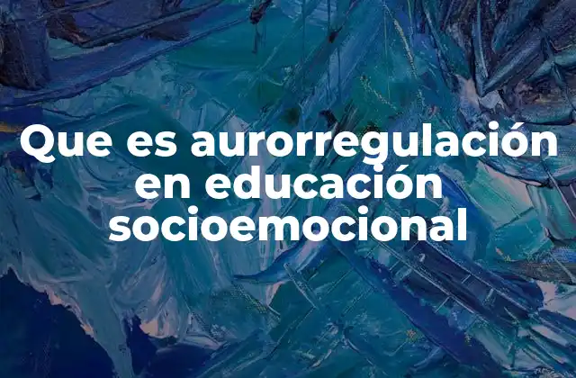 El papel de la aurorregulación en el desarrollo emocional