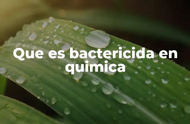 El papel de los bactericidas en la industria farmacéutica