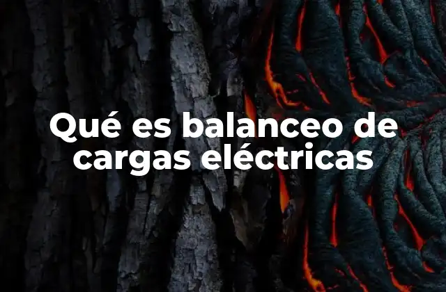 Optimización energética mediante el equilibrio de cargas