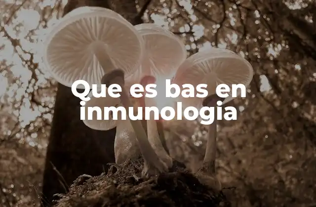 Que es Bas en Inmunologia
