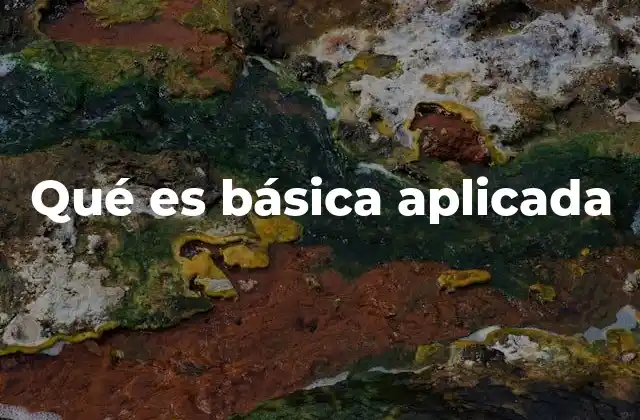 Qué es Básica Aplicada 2 Cómo se diferencia la investigación básica aplicada de otros tipos