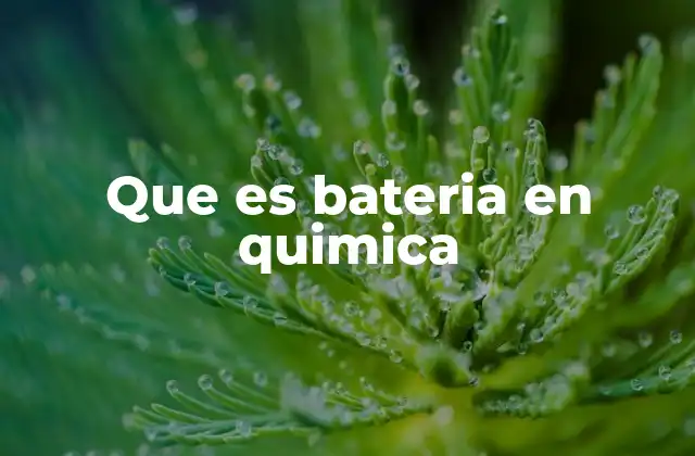 Que es Bateria en Quimica 2 El funcionamiento de los sistemas electroquímicos