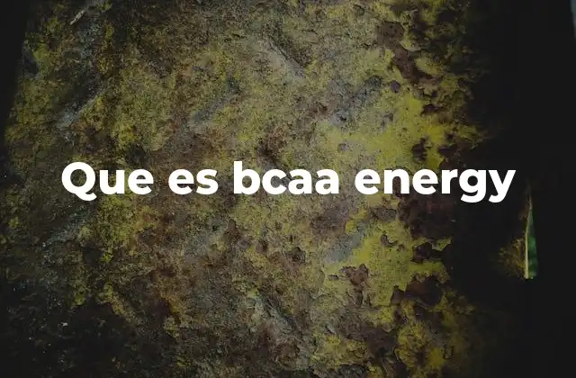 Que es Bcaa Energy 2 El papel de los BCAA en el acondicionamiento físico