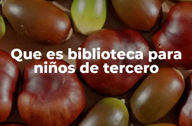 Que es Biblioteca para Niños de Tercero 2 Espacio de crecimiento y descubrimiento