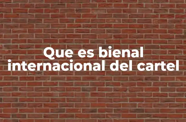 Que es Bienal Internacional Del Cartel