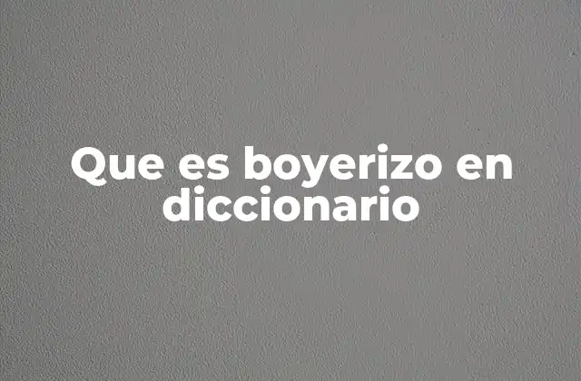 Que es Boyerizo en Diccionario 2 El uso del término boyerizo en el lenguaje cotidiano