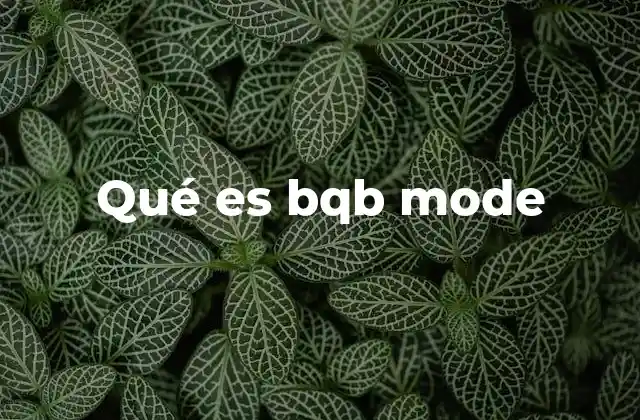 Qué es Bqb Mode