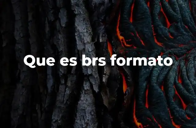 Que es Brs Formato