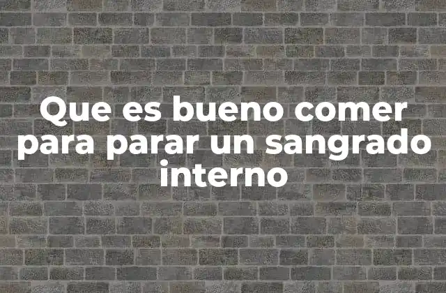 Cómo la nutrición apoya la recuperación tras un sangrado