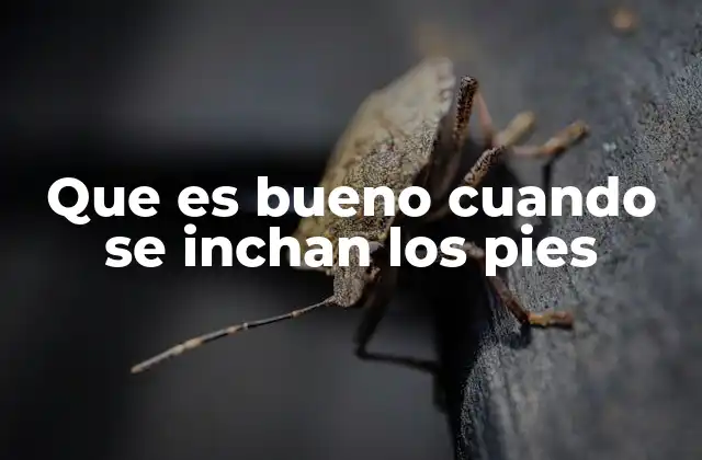 Que es Bueno Cuando Se Inchan los Pies