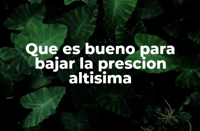 Cómo la dieta puede ayudar a reducir la presión arterial