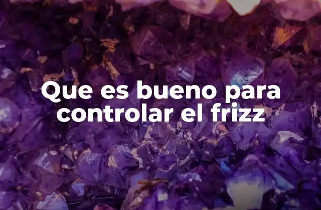 Que es Bueno para Controlar el Frizz