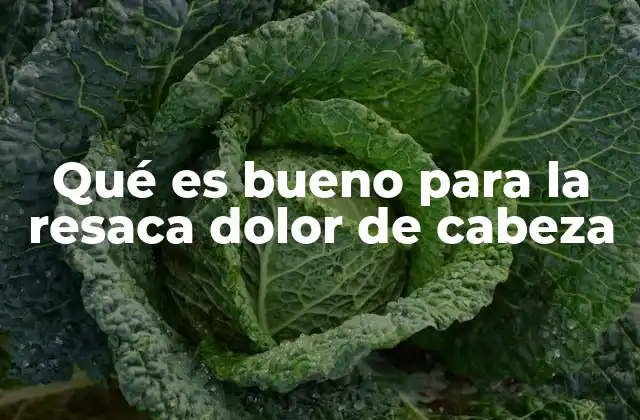 Qué es Bueno para la Resaca Dolor de Cabeza