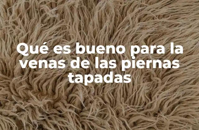 Qué es Bueno para la Venas de las Piernas Tapadas