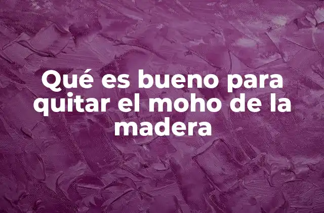 Qué es Bueno para Quitar el Moho de la Madera 2 Cómo combatir la presencia de hongos en superficies de madera