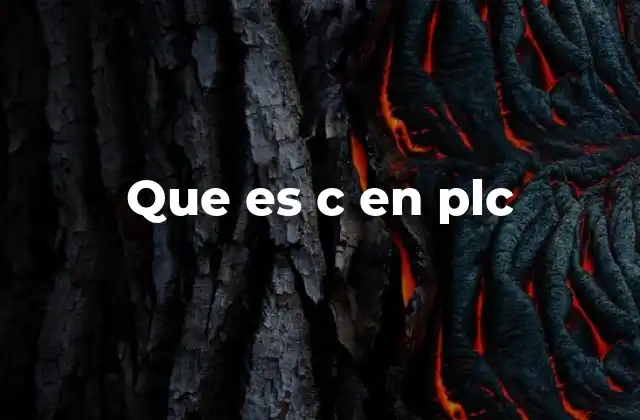 Que es C en Plc