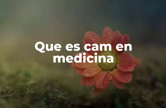 Que es Cam en Medicina
