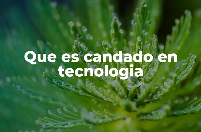 Que es Candado en Tecnologia