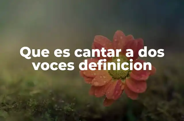 La importancia del canto a dos voces en la música folclórica