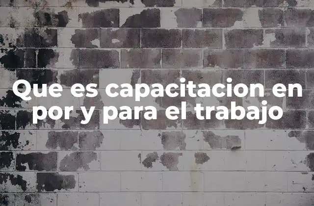 Que es Capacitacion en por y para el Trabajo 2 La importancia de la formación laboral en el desarrollo económico