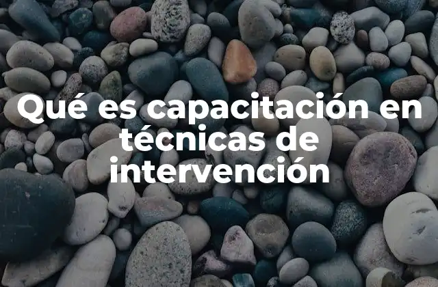 La importancia de formar en intervención directa