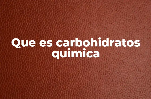 Que es Carbohidratos Quimica 2 Estructura molecular de los carbohidratos