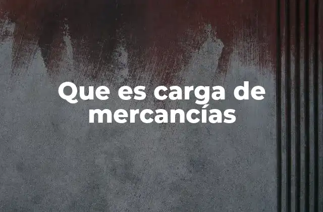 Que es Carga de Mercancías 2 La importancia de un manejo seguro en el transporte