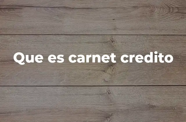 Que es Carnet Credito 2 La importancia del carnet de crédito en el sistema financiero