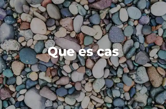 Que es Cas