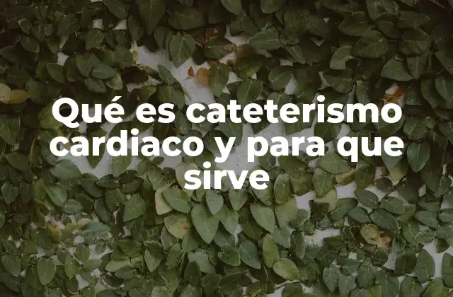Qué es Cateterismo Cardiaco y para que Sirve