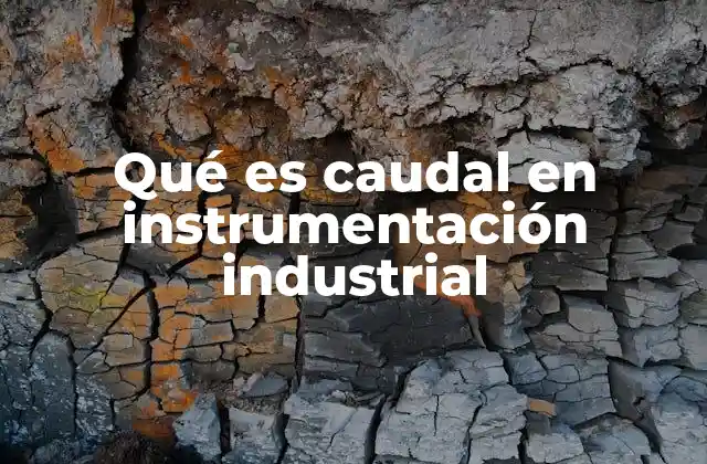 Qué es Caudal en Instrumentación Industrial
