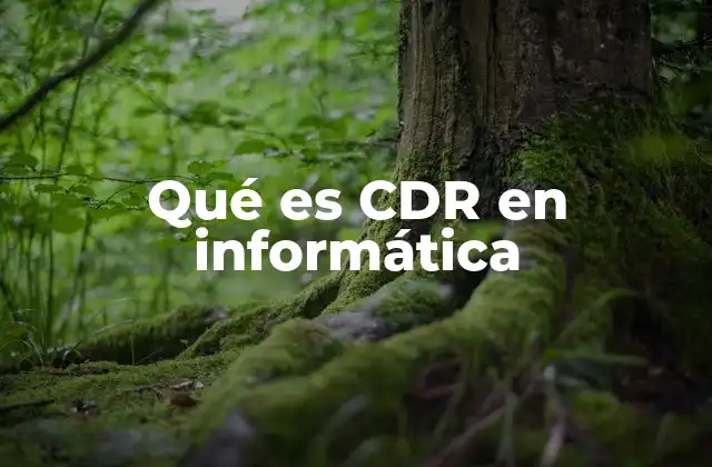 Qué es Cdr en Informática 2 El papel de los CDR en telecomunicaciones