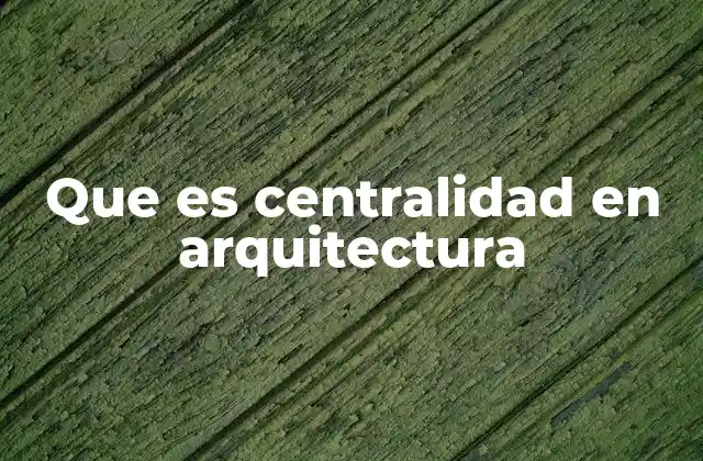 Que es Centralidad en Arquitectura 2 La importancia de la jerarquía espacial en el diseño arquitectónico