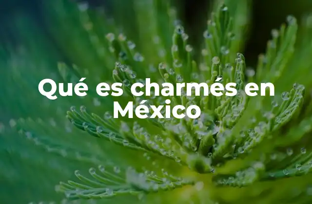 Qué es Charmés en México