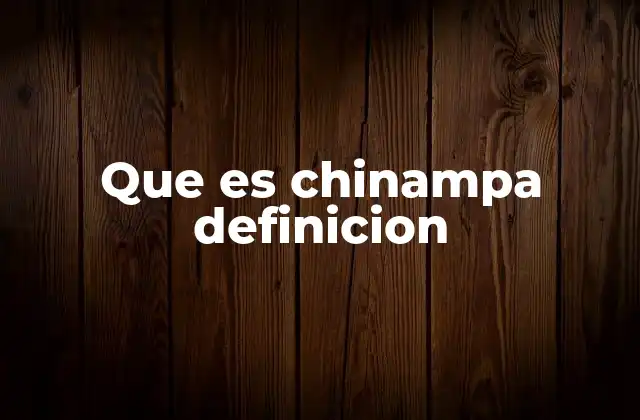 Que es Chinampa Definicion