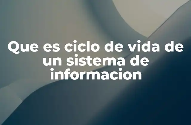 Que es Ciclo de Vida de un Sistema de Informacion 2 Fases del proceso que garantizan la evolución del sistema