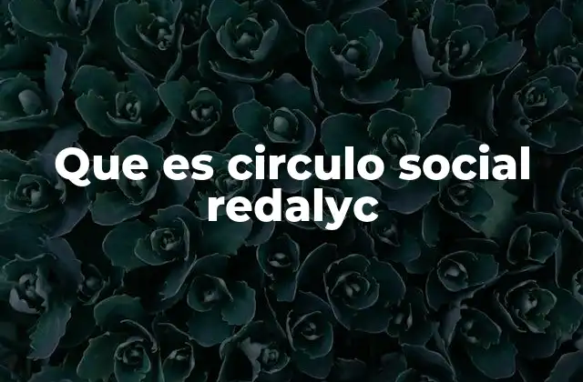 Que es Circulo Social Redalyc