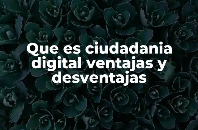 La ciudadanía digital como base para una sociedad conectada y segura