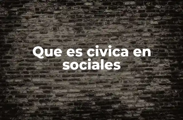 La importancia de la cívica en la formación social