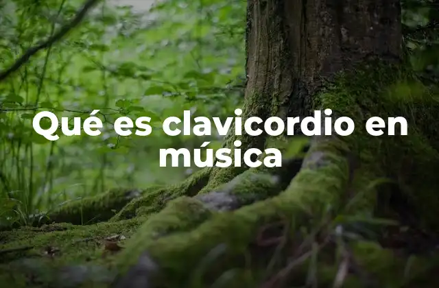 Qué es Clavicordio en Música