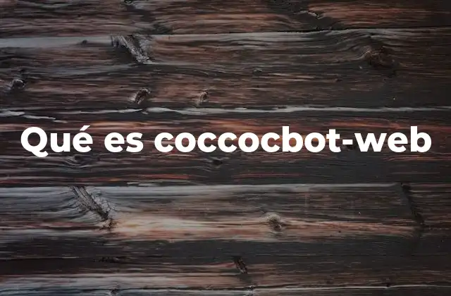 Qué es Coccocbot-web
