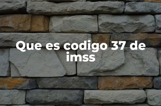 Que es Codigo 37 de Imss 2 El papel del código 37 en la atención médica del IMSS