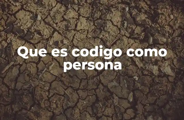 Que es Codigo como Persona 2 La identidad digital y su relación con el código como persona