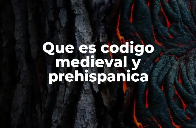 Que es Codigo Medieval y Prehispanica 2 El legado de los códices en la historia mundial