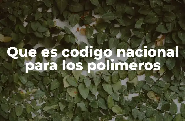 Que es Codigo Nacional para los Polimeros 2 La importancia de la identificación de polímeros en la industria