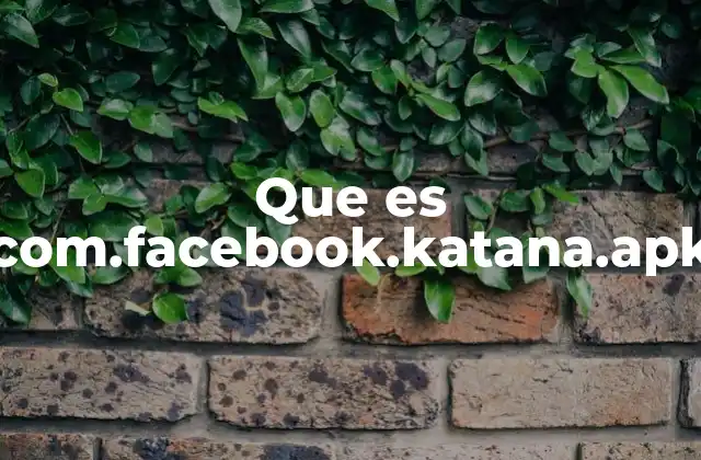 Que es Com.facebook.katana.apk