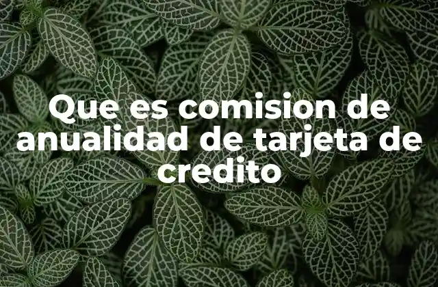 Cómo afecta la comisión de anualidad en el uso de la tarjeta de crédito