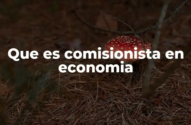 Que es Comisionista en Economia 2 El papel del comisionista en la economía moderna