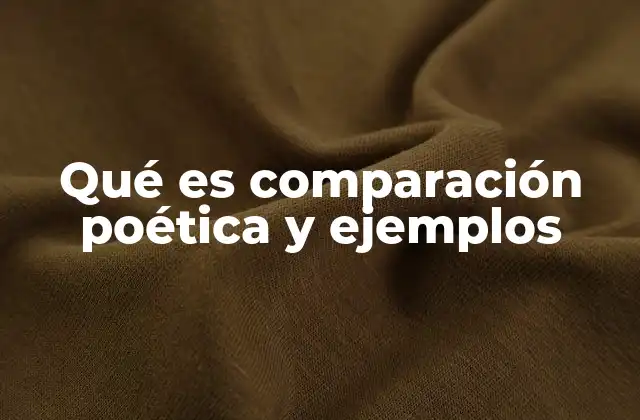 Qué es Comparación Poética y Ejemplos 2 El uso de la comparación en la expresión artística