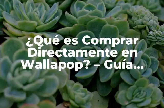 ¿qué es Comprar Directamente en Wallapop? – Guía Completa y Detallada